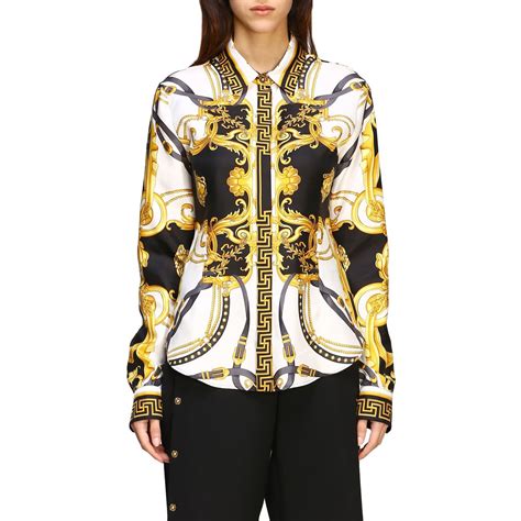 versace print blouse women|versace top price.